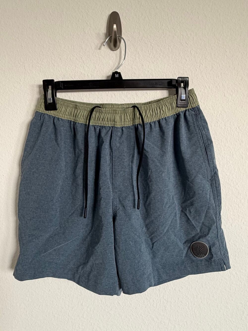 Chubbies Mens Performance Gym Swim Shorts Size Small Blue Green Athletic